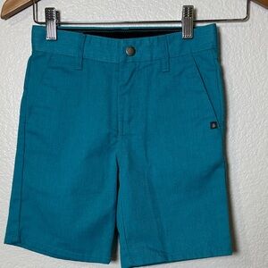 VOLCOM kids Teal Shorts sz 6